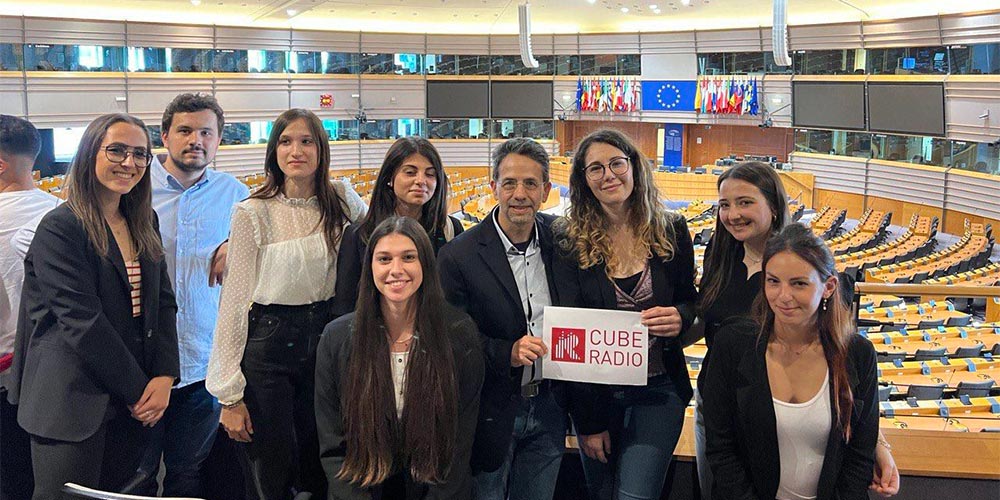 Delegazione di studenti IUSVE al Parlamento Europeo