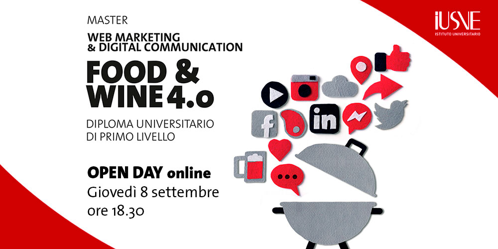 Open Day Diploma/Master Food & Wine 4.0 – Web marketing & digital communication