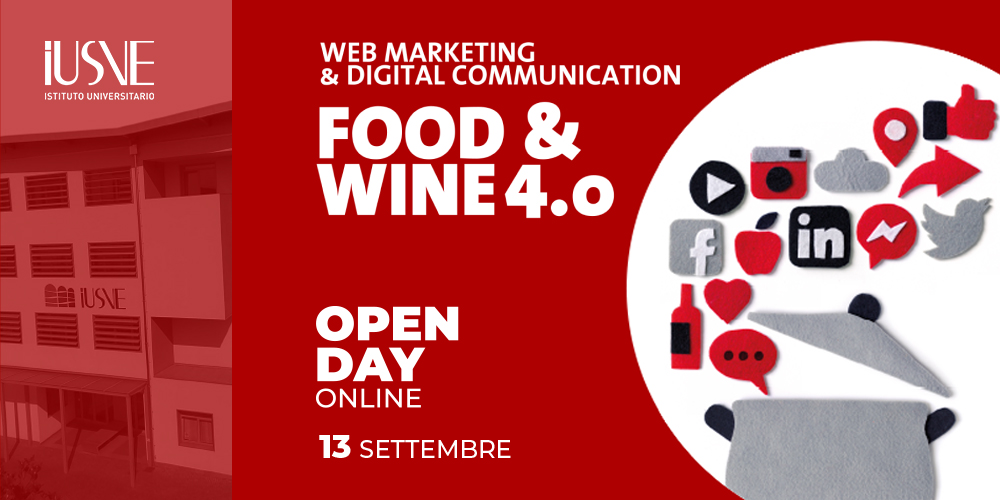 Open Day Diploma/Master Food & Wine 4.0 – Web marketing & digital communication